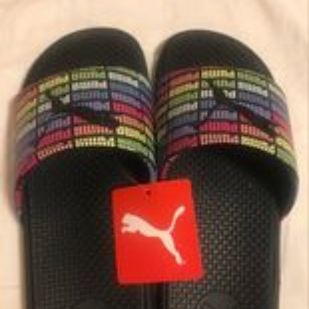 Girls PUMA slides
